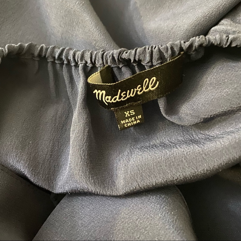 MADEWELL Silk Lookout Bow Back Tank Top XS - Picture 7 of 7